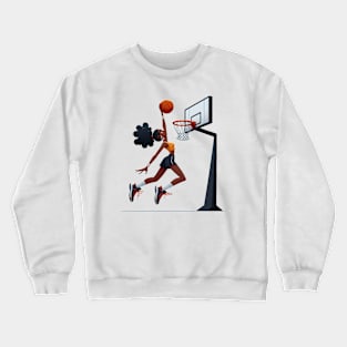 Female basketball player Crewneck Sweatshirt